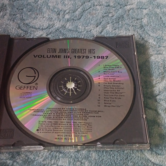 Elton John's Greatest Hits CD 💿 🎶 🎵 - Picture 5 of 5